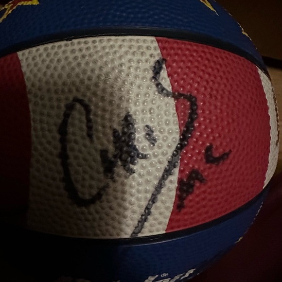 Vintage Harlem Globetrotters souvenir basketball & eight autographs from players - Picture 8 of 10